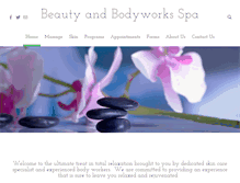 Tablet Screenshot of beautyandbodyworksspa.com